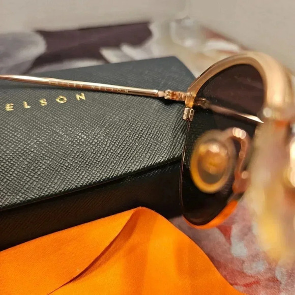 Bailey Nelson | Bonnie Rose Gold Frame Cat Eye Delicate Handcrafted Sunglasses - Picture 9 of 14